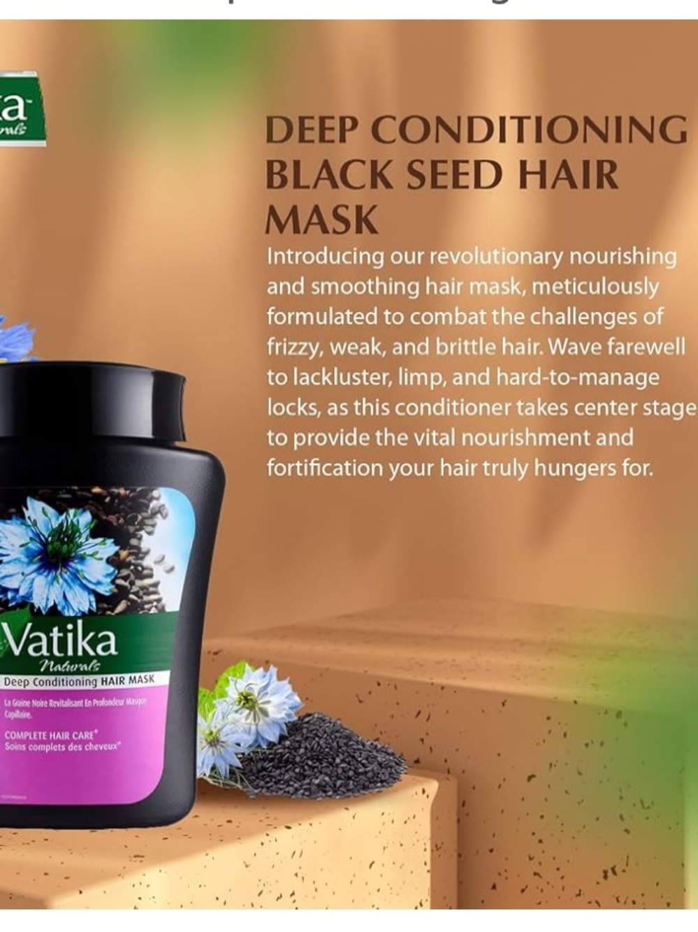 Vatika Black Seed Deep Conditioning Hair Mask - Picture 3 of 10